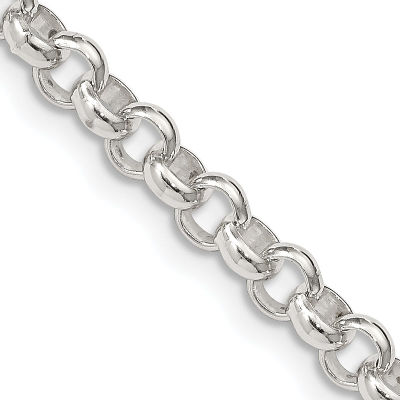 20 Inch Sterling Silver 4.6mm Rolo Chain Necklace