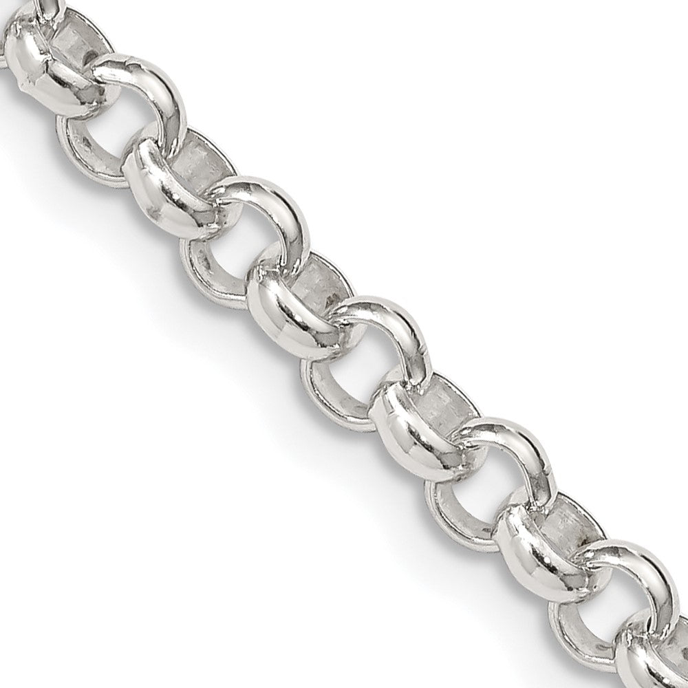 18 Inch Sterling Silver 4.6mm Rolo Chain Necklace