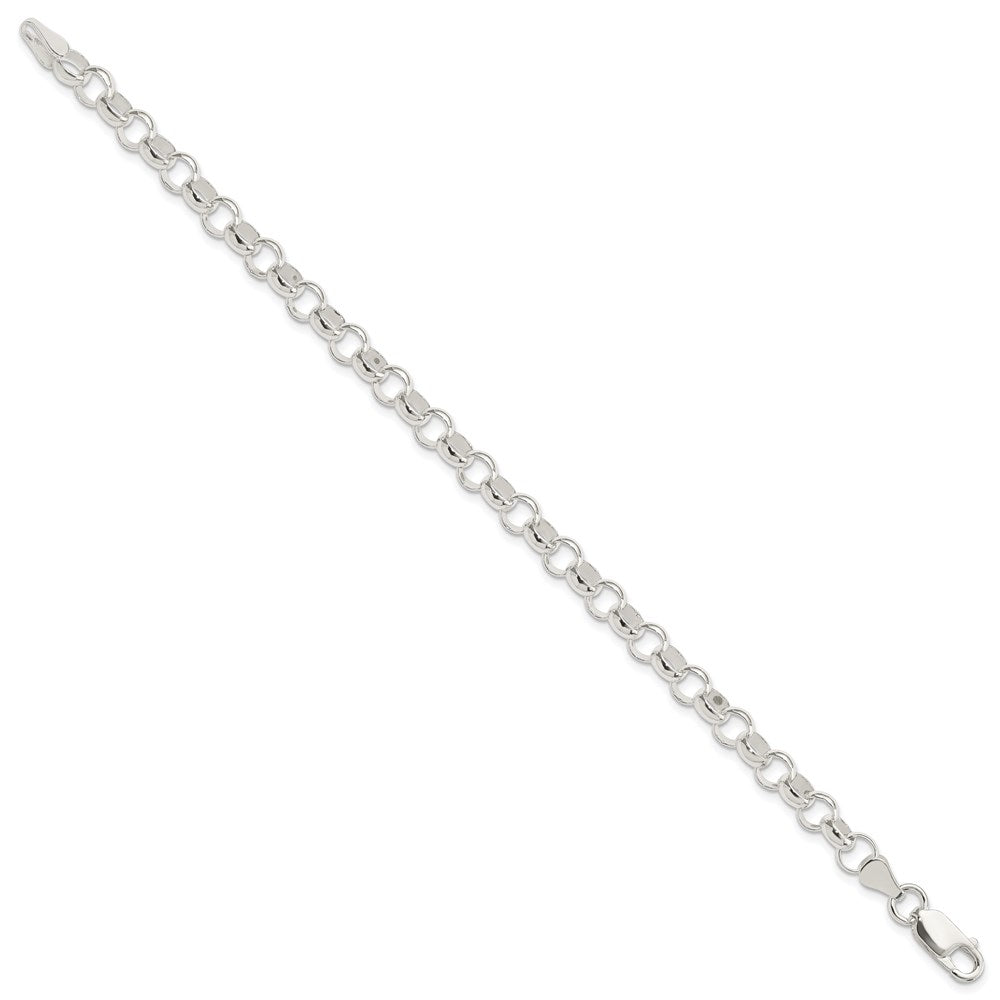 7.5 Inch Sterling Silver 6.0mm Belcher Light Bracelet