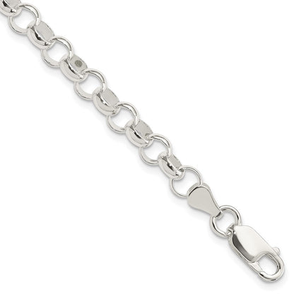 Sterling Silver 6.0mm Belcher Light Chain Bracelet