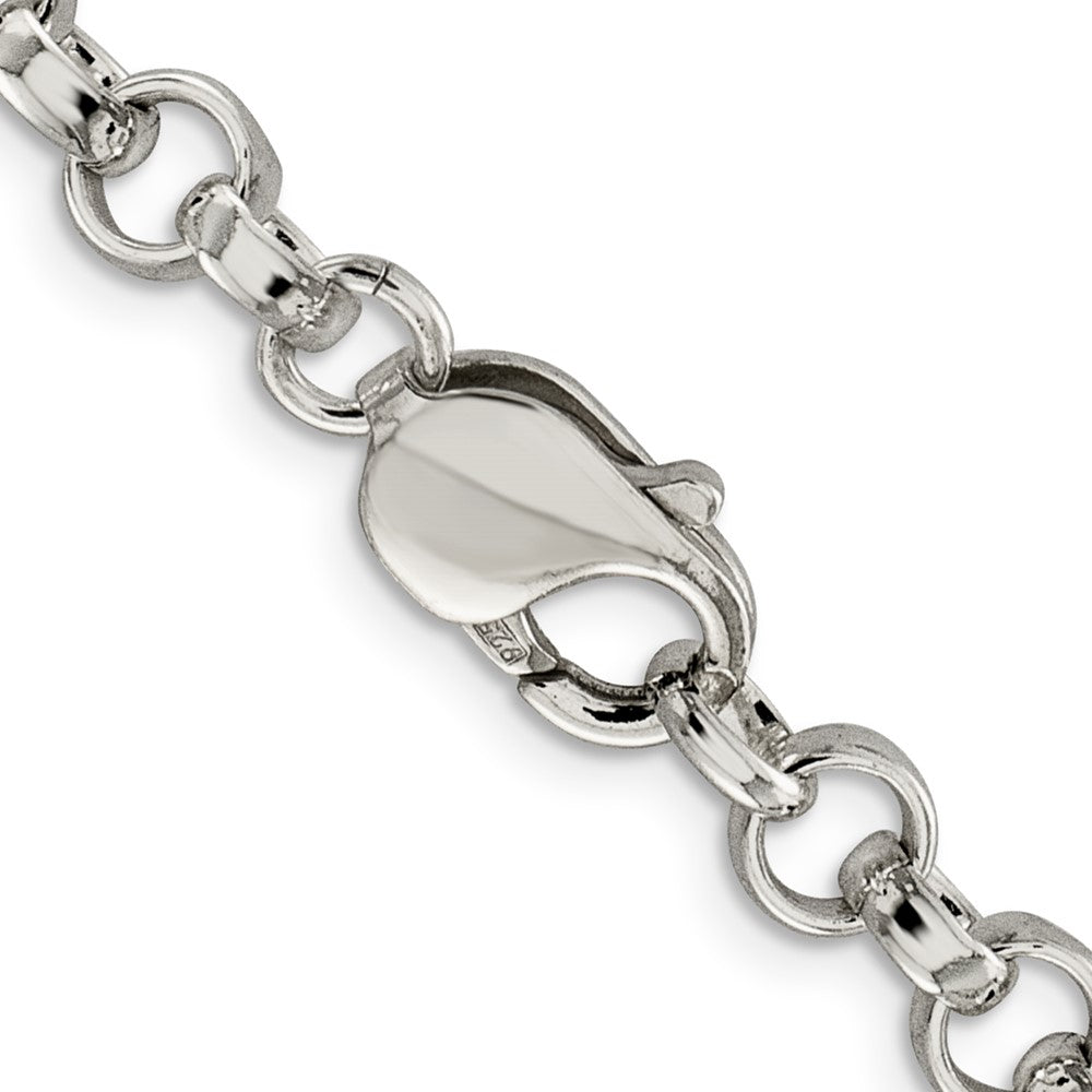 Sterling Silver 6.75mm Rolo Chain Necklace