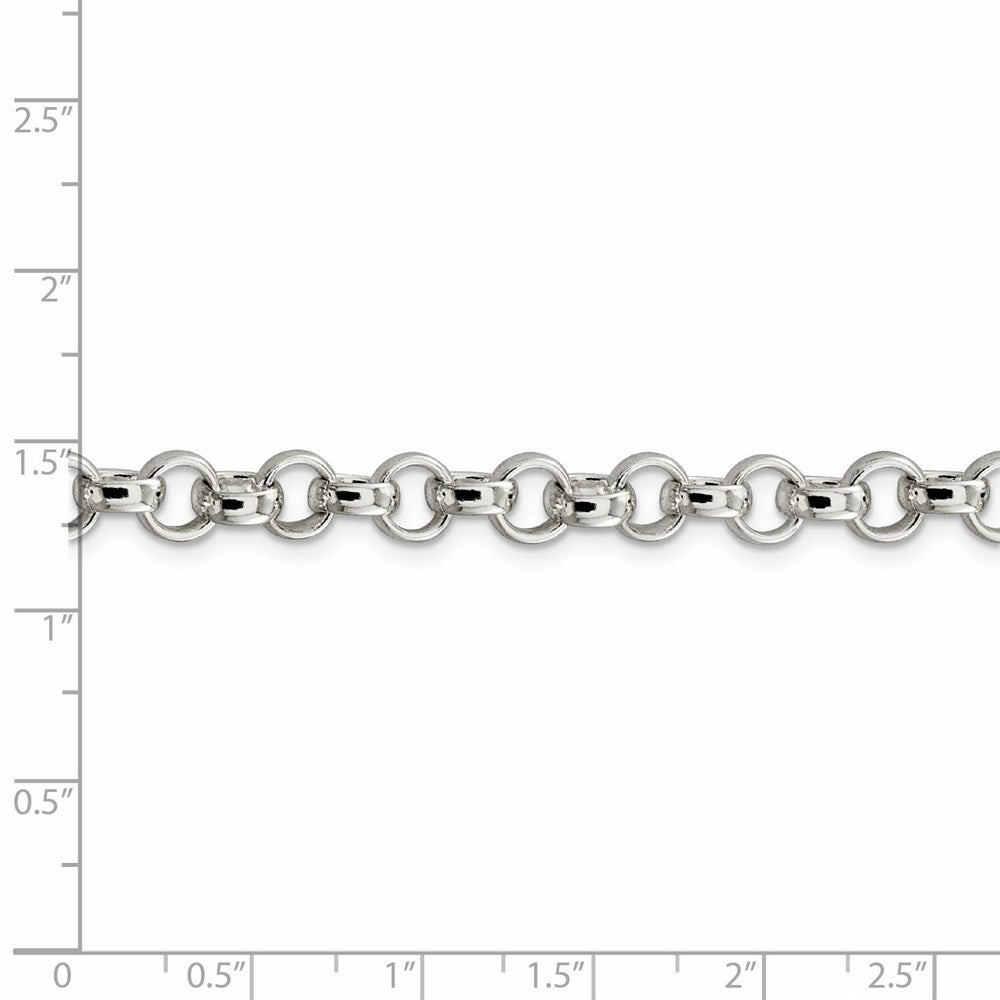 Sterling Silver 6.75mm Rolo Chain Necklace