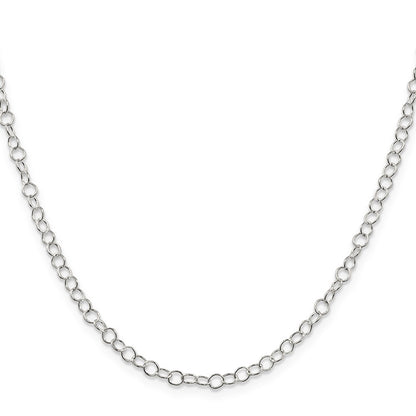 20 Inch Sterling Silver 3.5mm Fancy Cable Chain Necklace