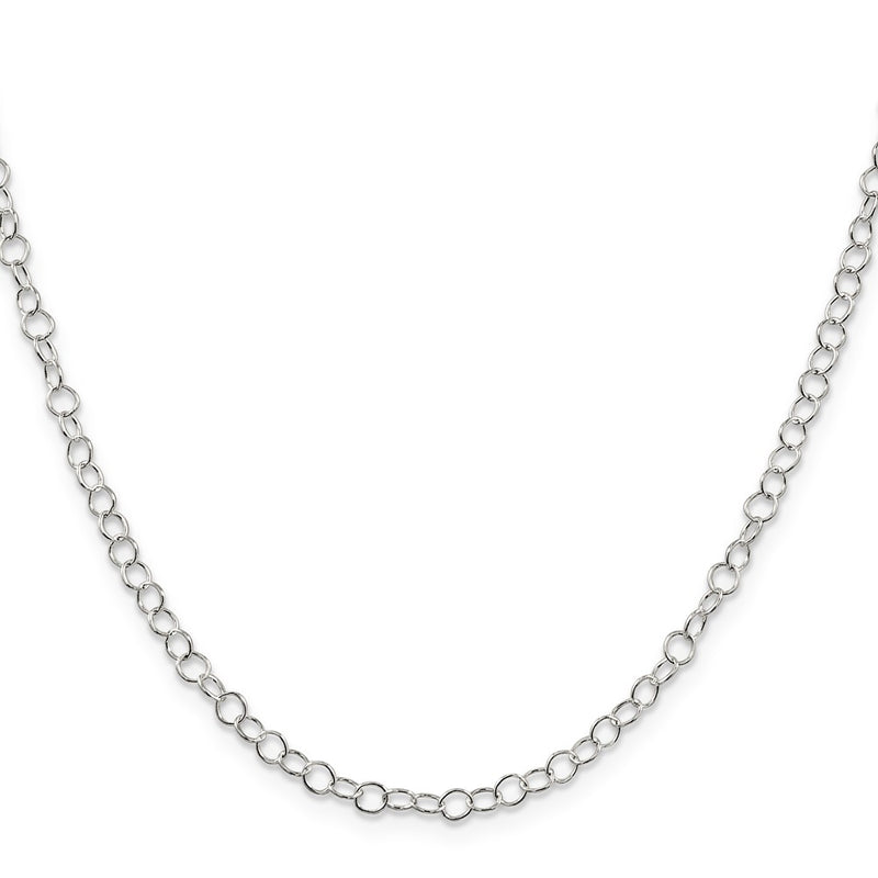 20 Inch Sterling Silver 3.5mm Fancy Cable Chain Necklace