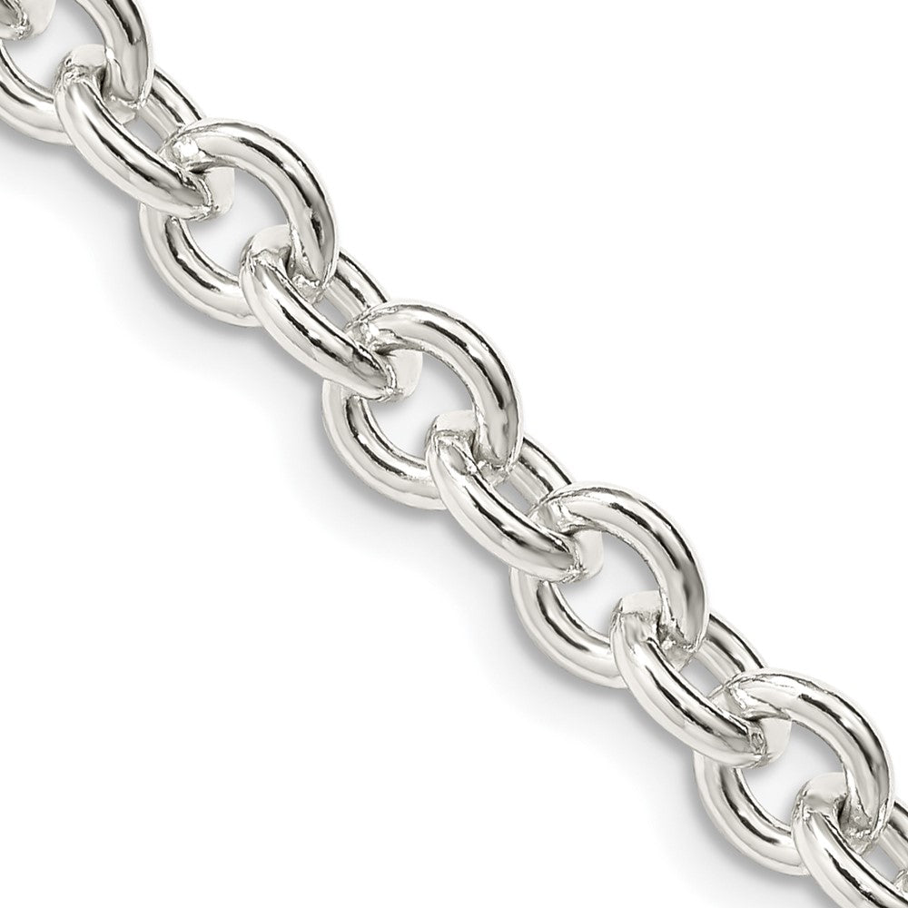 30 Inch Sterling Silver 6.1mm Cable Chain Necklace