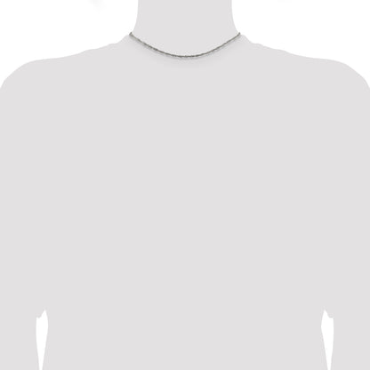 14 Inch Sterling Silver 1.75mm Singapore Chain
