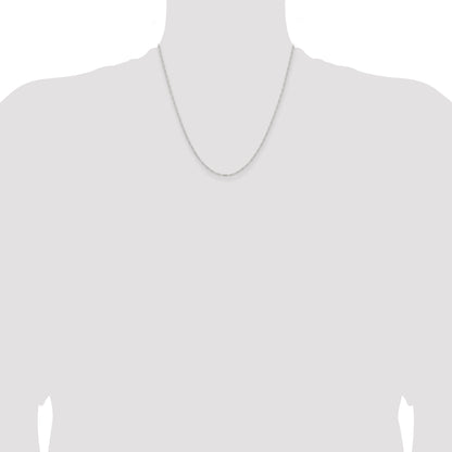 20 Inch Sterling Silver 1.2mm Figaro Chain