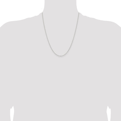22 Inch Sterling Silver 1.2mm Figaro Chain