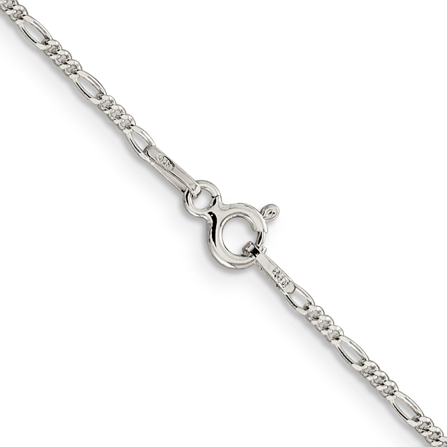 22 Inch Sterling Silver 1.4mm Figaro Chain
