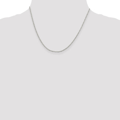 Sterling Silver 1.4mm Figaro Chain Necklace