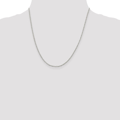 20 Inch Sterling Silver 1.4mm Figaro Chain