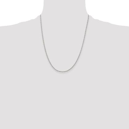 22 Inch Sterling Silver 1.4mm Figaro Chain