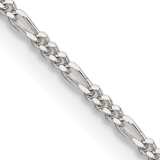 20 Inch Sterling Silver 1.4mm Figaro Chain