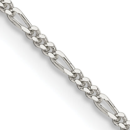 20 Inch Sterling Silver 1.4mm Figaro Chain