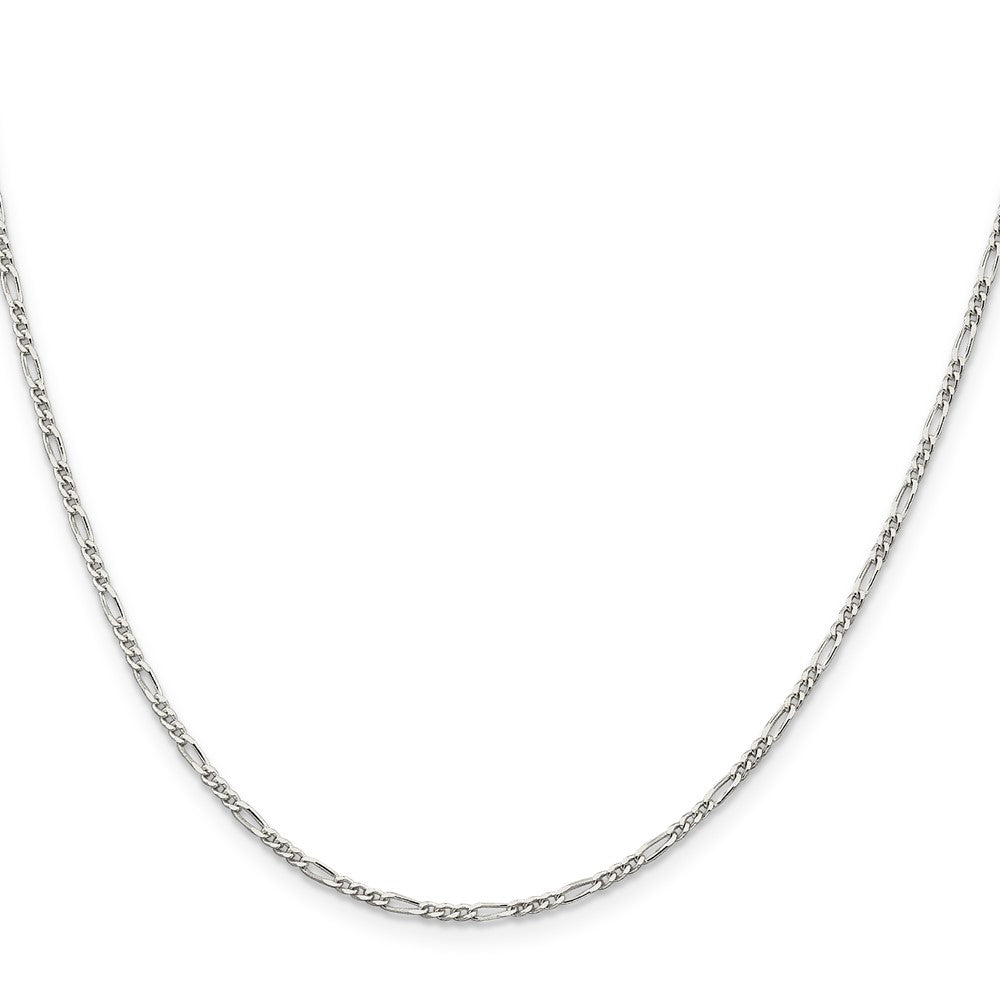 Sterling Silver 1.75mm Figaro Chain Necklace