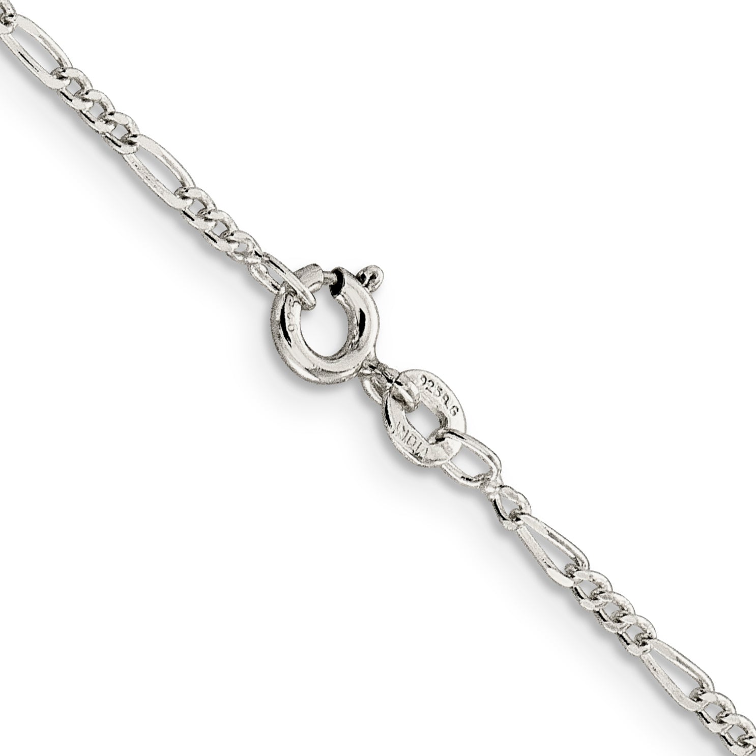 14 Inch Sterling Silver 1.75mm Figaro Chain