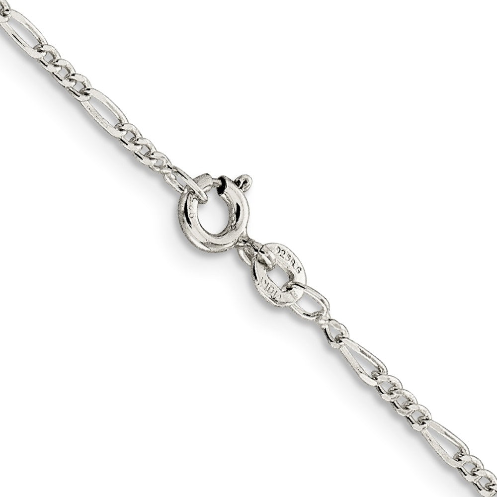 Sterling Silver 1.75mm Figaro Chain Necklace