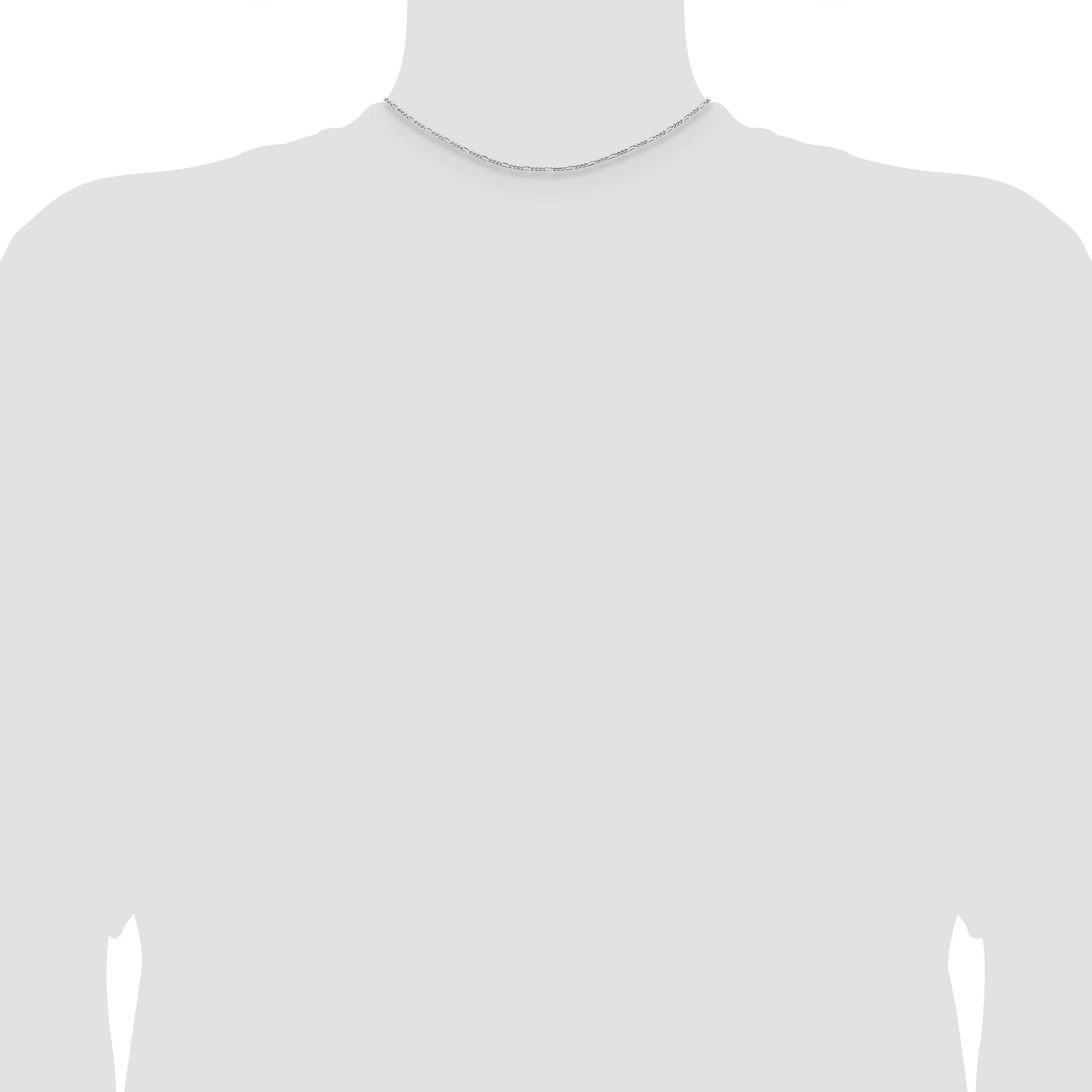 14 Inch Sterling Silver 1.75mm Figaro Chain