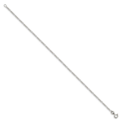 8 Inch Sterling Silver 1.75mm Figaro Chain