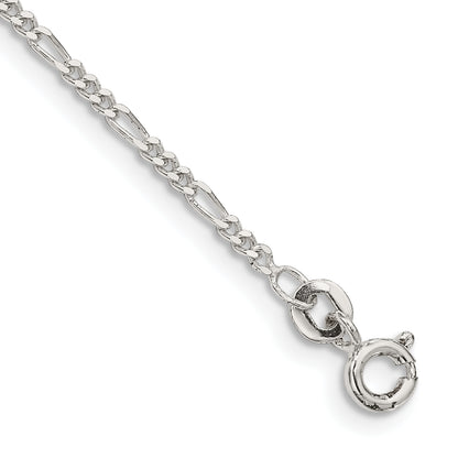 7 Inch Sterling Silver 1.75mm Figaro Chain