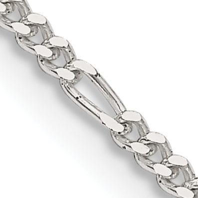 14 Inch Sterling Silver 1.75mm Figaro Chain