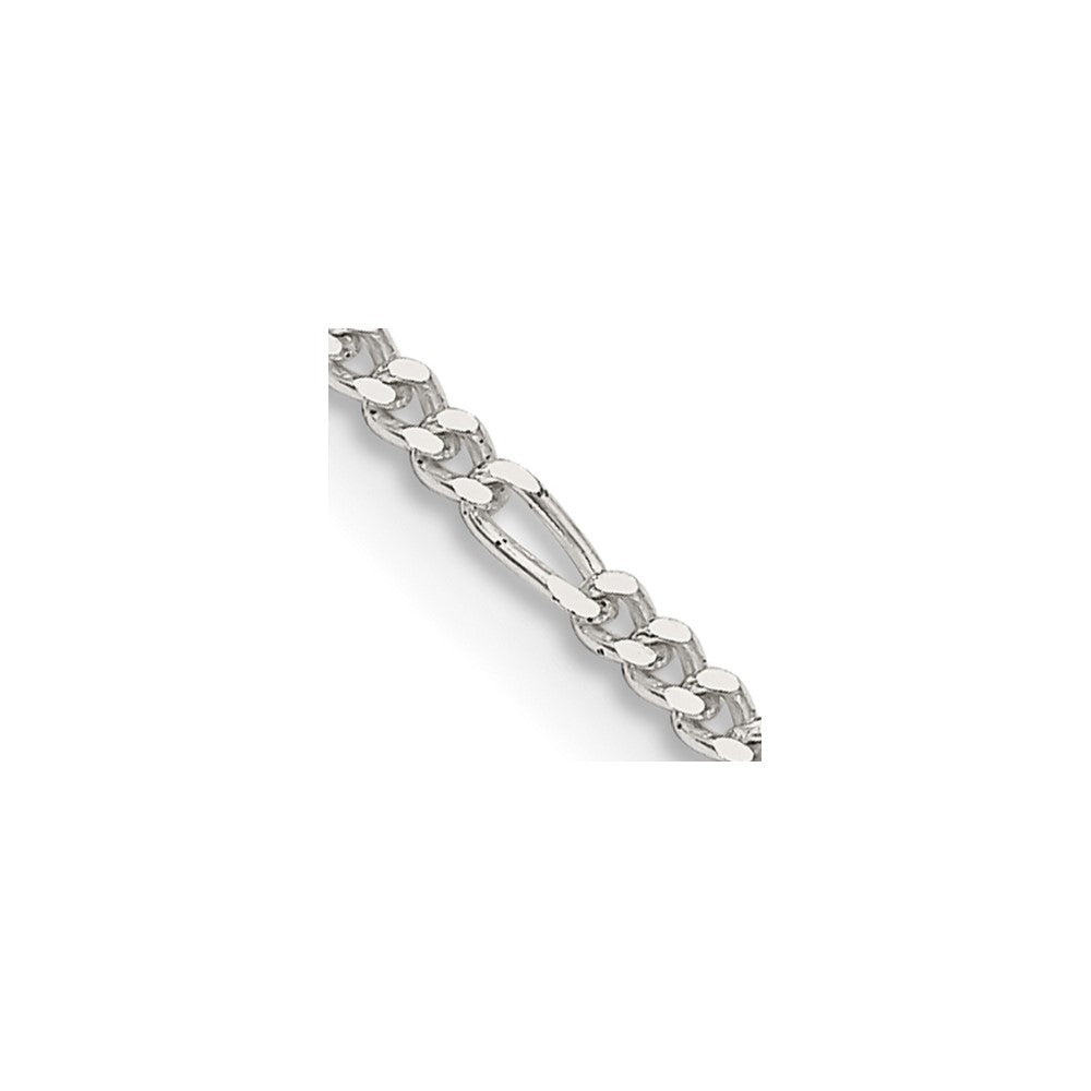 Sterling Silver 1.75mm Figaro Chain Necklace