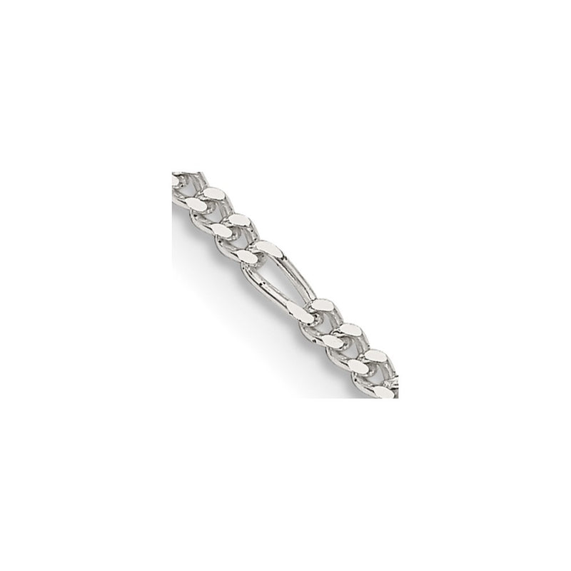 Sterling Silver 1.75mm Figaro Chain Necklace