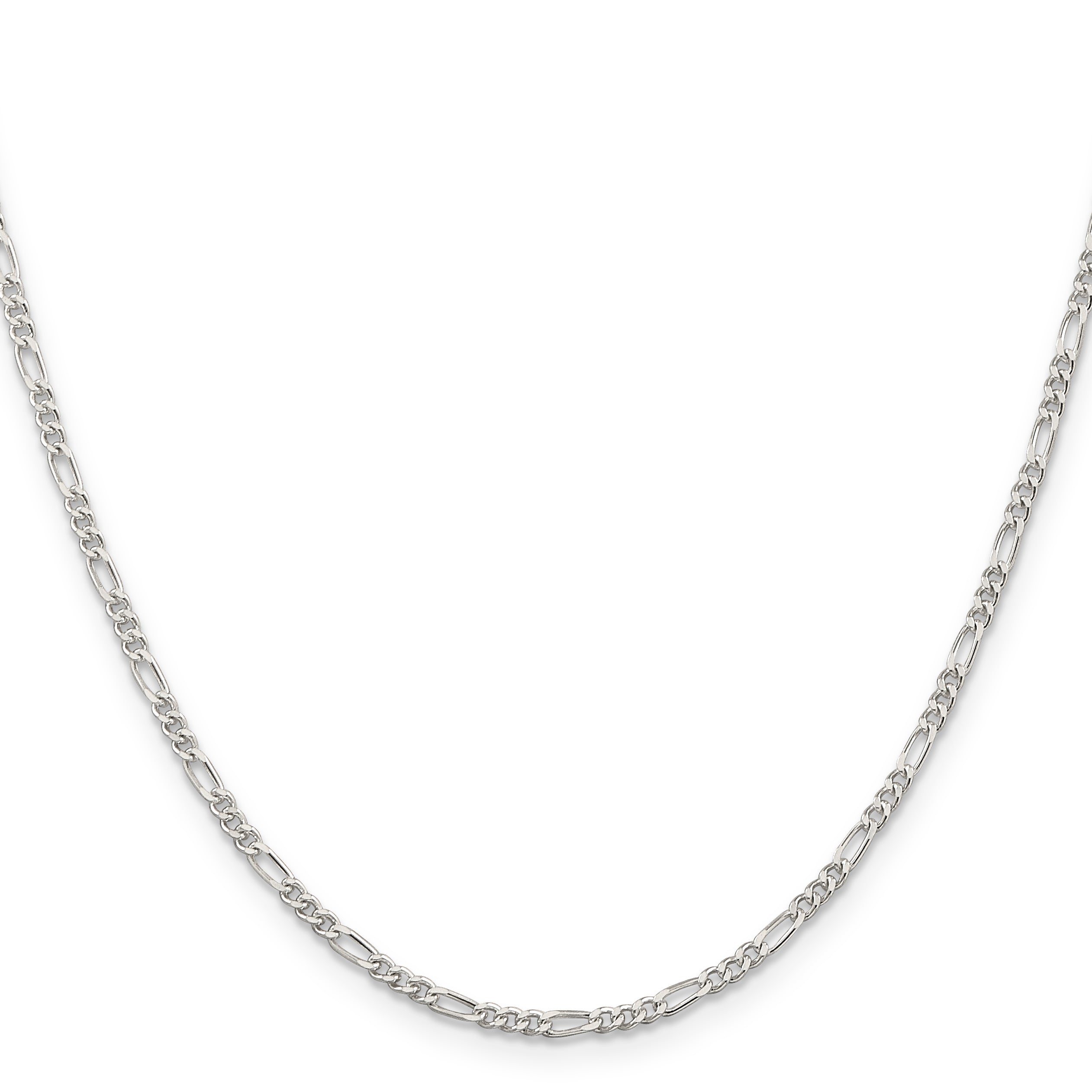14 Inch Sterling Silver 2.25mm Figaro Chain