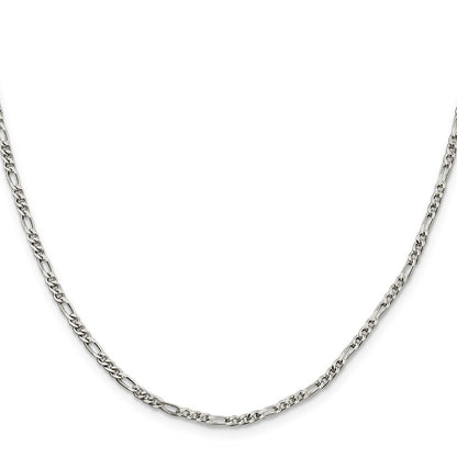 Sterling Silver 2.5mm Figaro Chain Children's Necklace