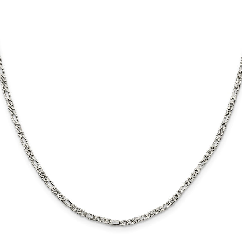 Sterling Silver 2.5mm Figaro Chain Children's Necklace