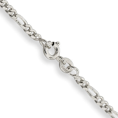 Sterling Silver 2.5mm Figaro Chain Children's Necklace