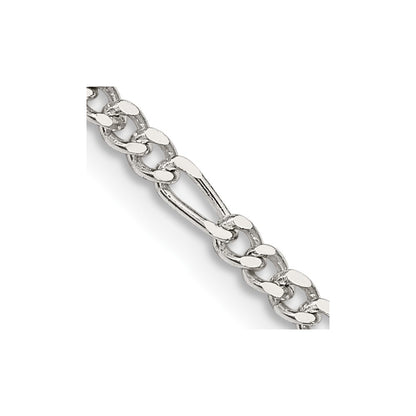 Sterling Silver 2.5mm Figaro Chain Children's Necklace