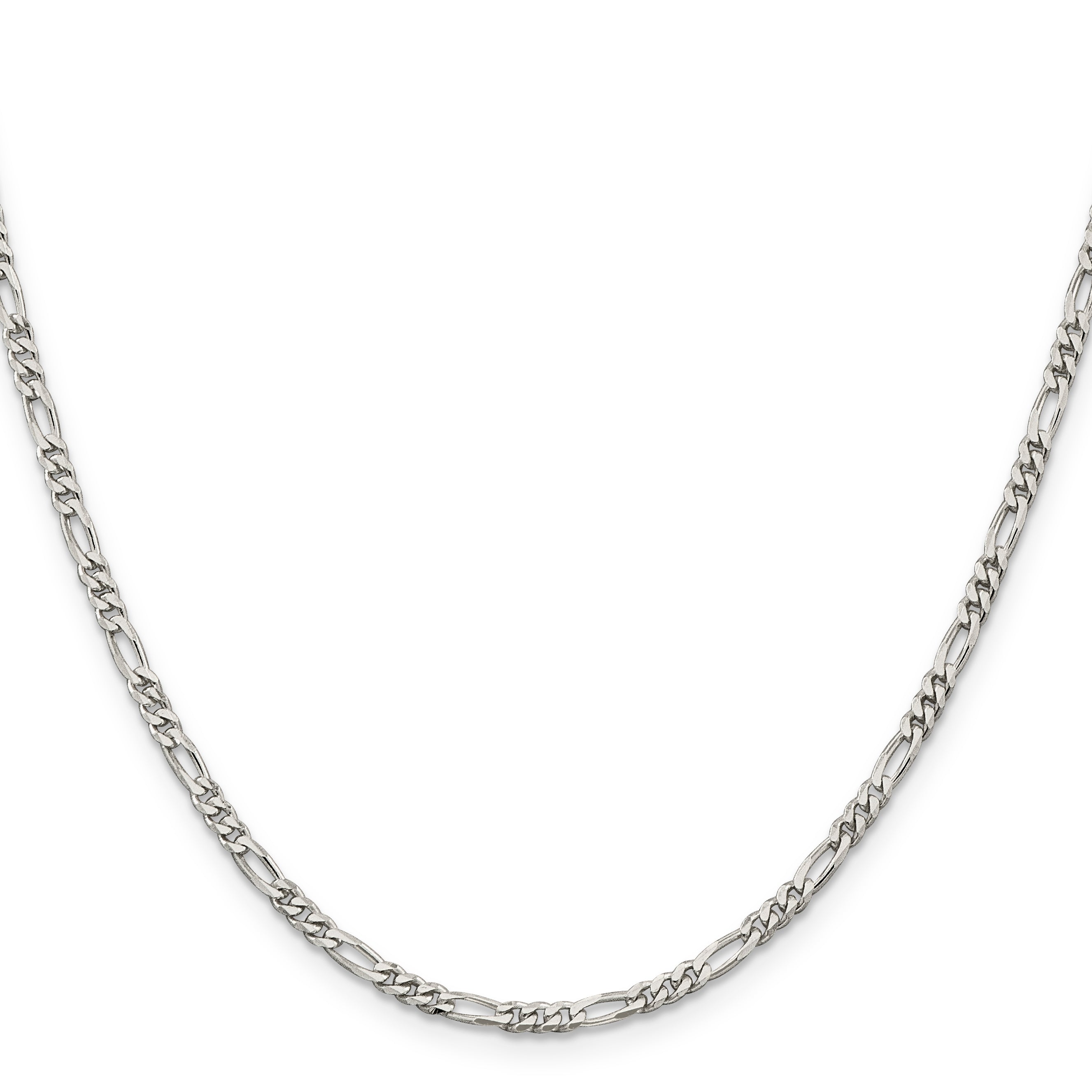 14 Inch Sterling Silver 2.85mm Figaro Chain