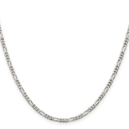 14 Inch Sterling Silver 2.85mm Figaro Chain