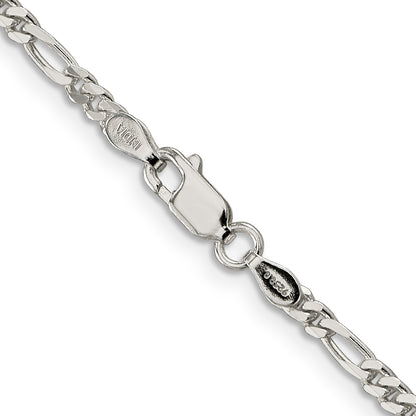 14 Inch Sterling Silver 2.85mm Figaro Chain