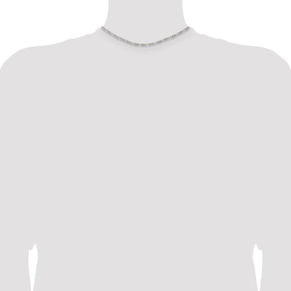 14 Inch Sterling Silver 2.85mm Figaro Chain