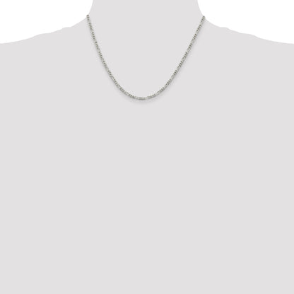18 Inch Sterling Silver 2.85mm Figaro Chain