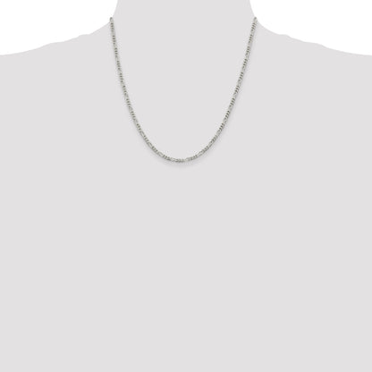 20 Inch Sterling Silver 2.85mm Figaro Chain