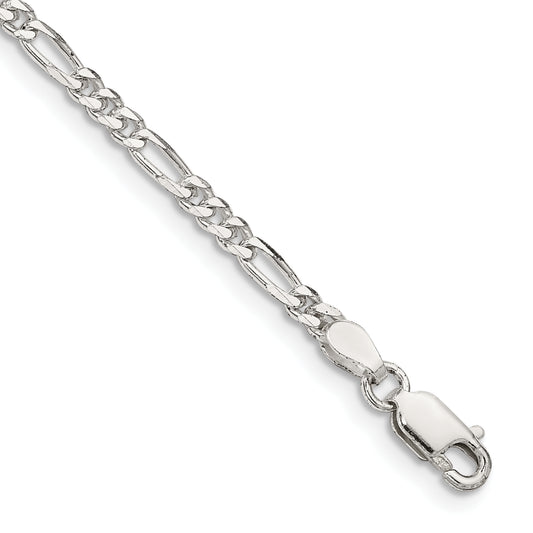 7 Inch Sterling Silver 2.85mm Figaro Chain
