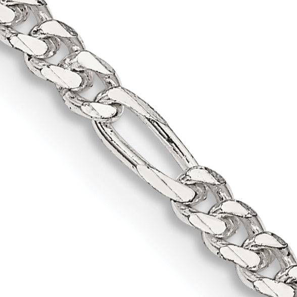 14 Inch Sterling Silver 2.85mm Figaro Chain