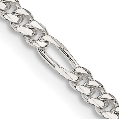 14 Inch Sterling Silver 2.85mm Figaro Chain