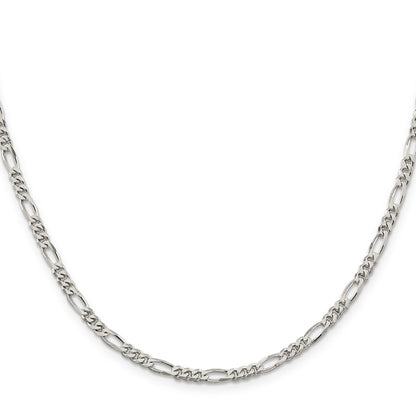 22 Inch Sterling Silver 3.5mm Figaro Chain