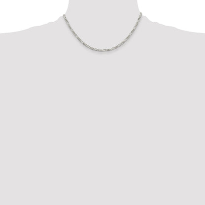 16 Inch Sterling Silver 3.5mm Figaro Chain
