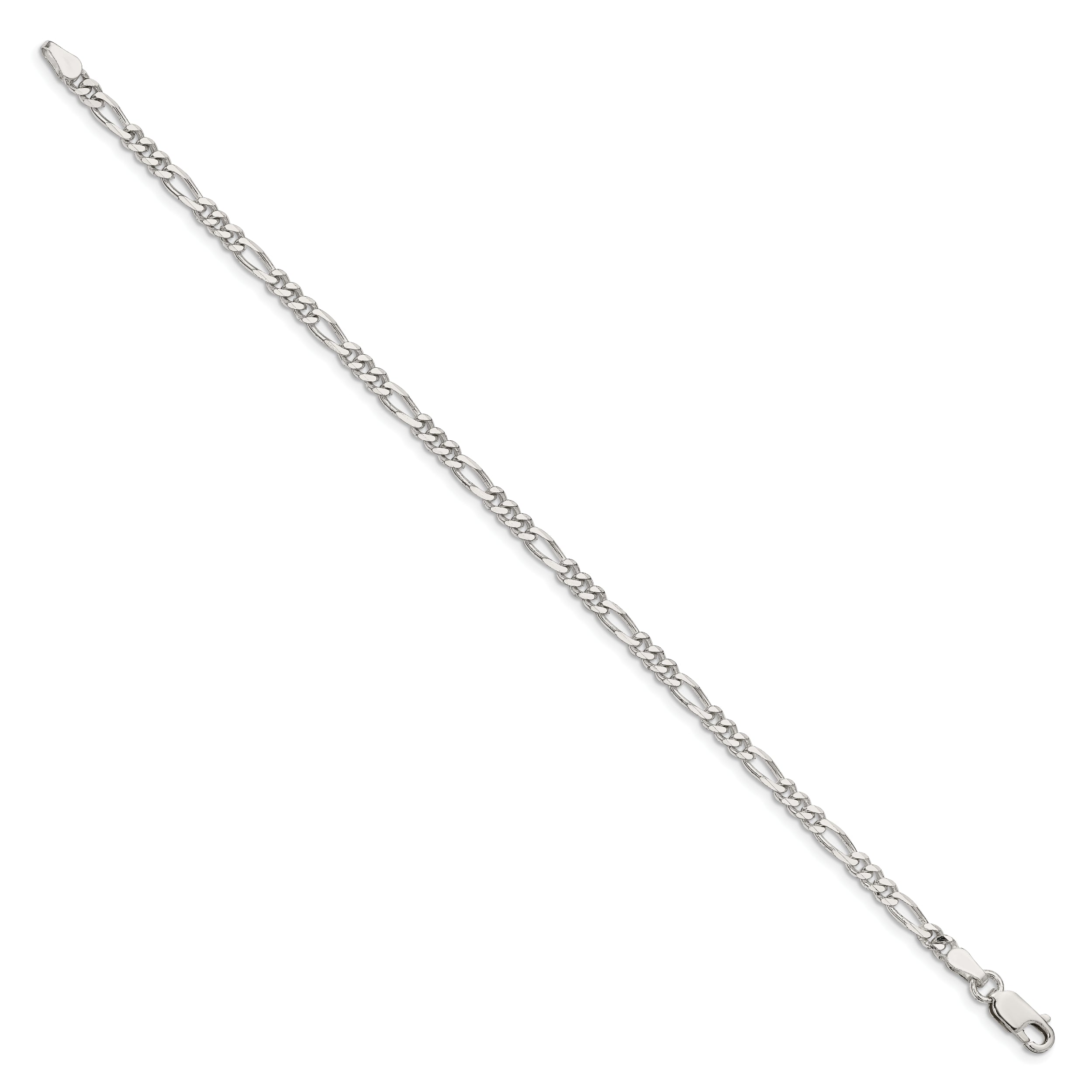 8 Inch Sterling Silver 3.5mm Figaro Chain