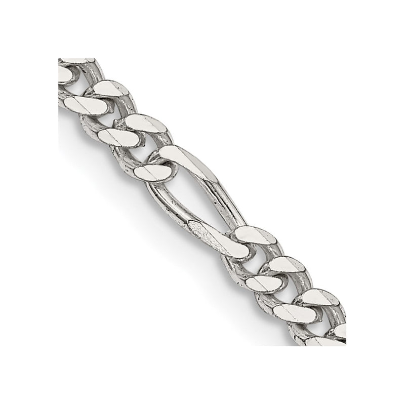 Sterling Silver 3.5mm Figaro Chain Necklace