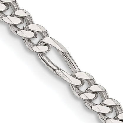 22 Inch Sterling Silver 3.5mm Figaro Chain