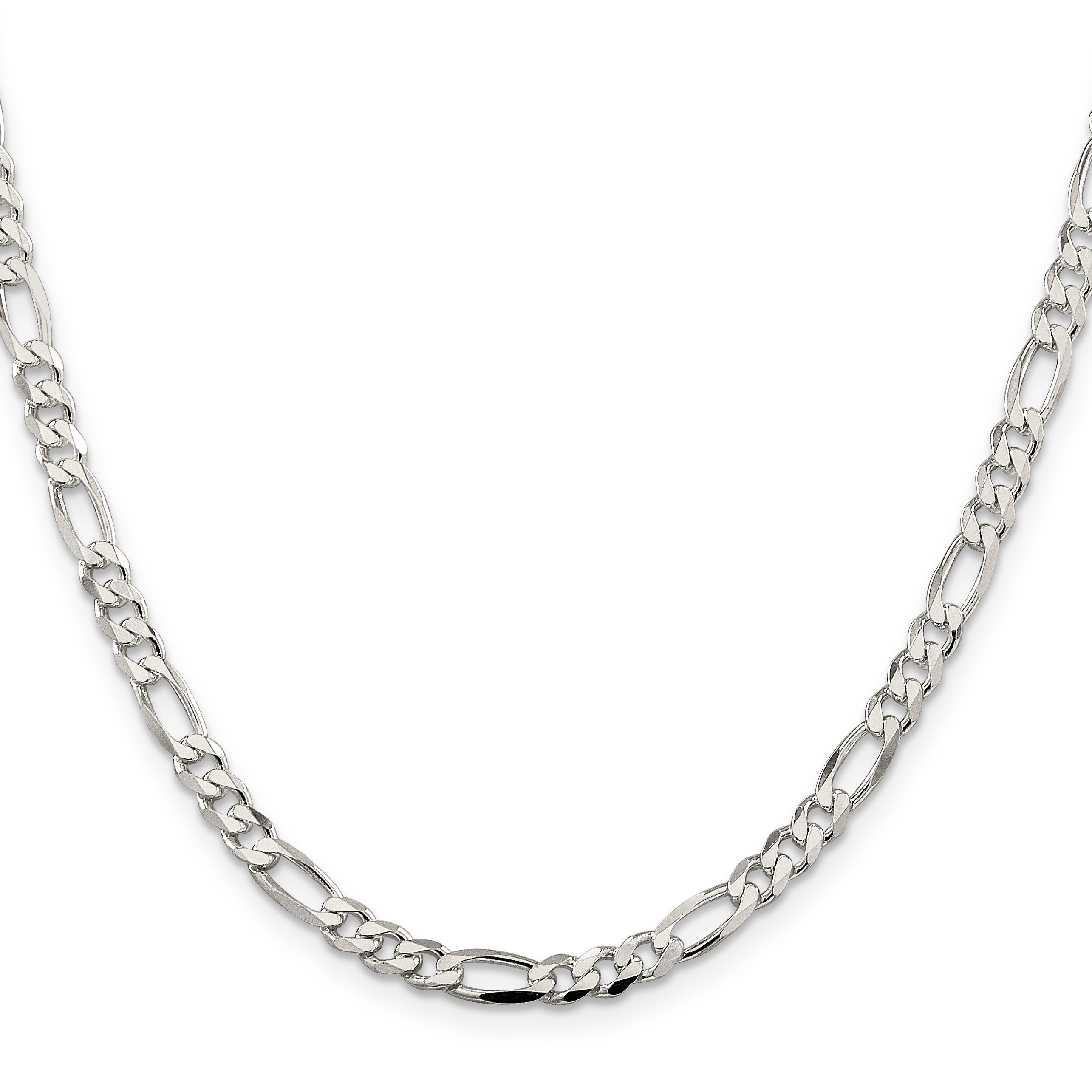30 Inch Sterling Silver 4.5mm Figaro Chain