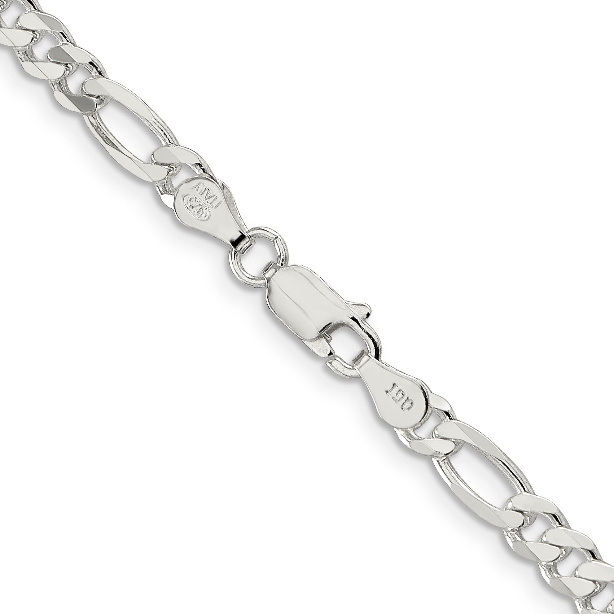 28 Inch Sterling Silver 4.5mm Figaro Chain