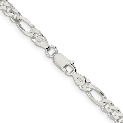 28 Inch Sterling Silver 4.5mm Figaro Chain