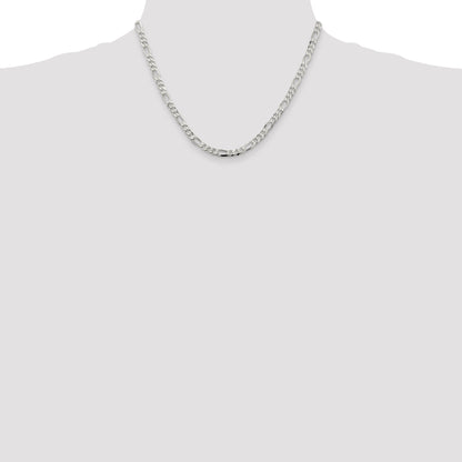 16 Inch Sterling Silver 4.5mm Figaro Chain